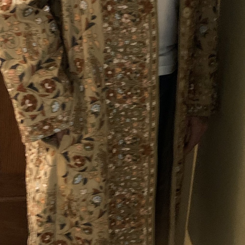 Johnny Was BIYA Gold/Tan Duster Jacket